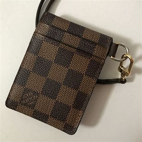 louis vuitton lanyard wallet black